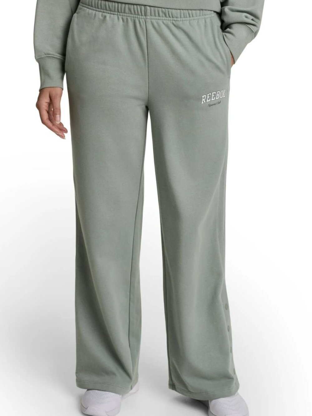 Reebok All Seasons Wide Leg Snap Pant, Sizes XS, Green